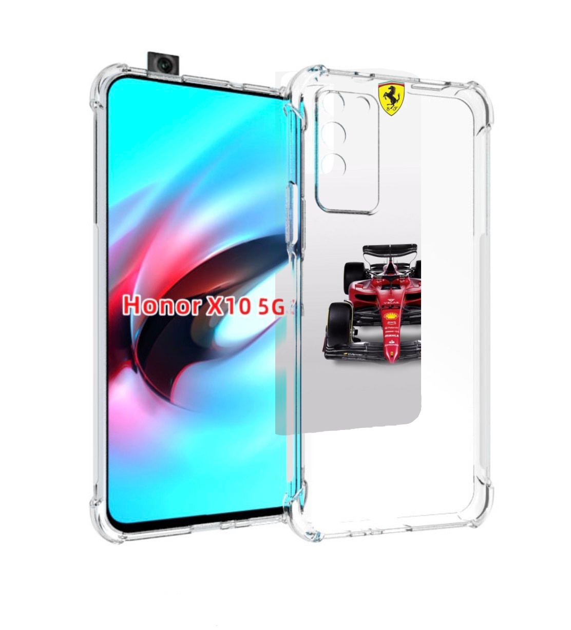 

Чехол MyPads формула 1 феррари для Honor X10, Прозрачный, Tocco