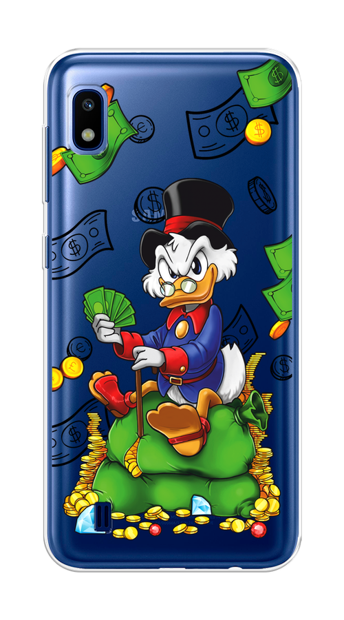 

Чехол на Samsung Galaxy A10 "Scrooge Richness", Черный;синий;зеленый, 27950-1