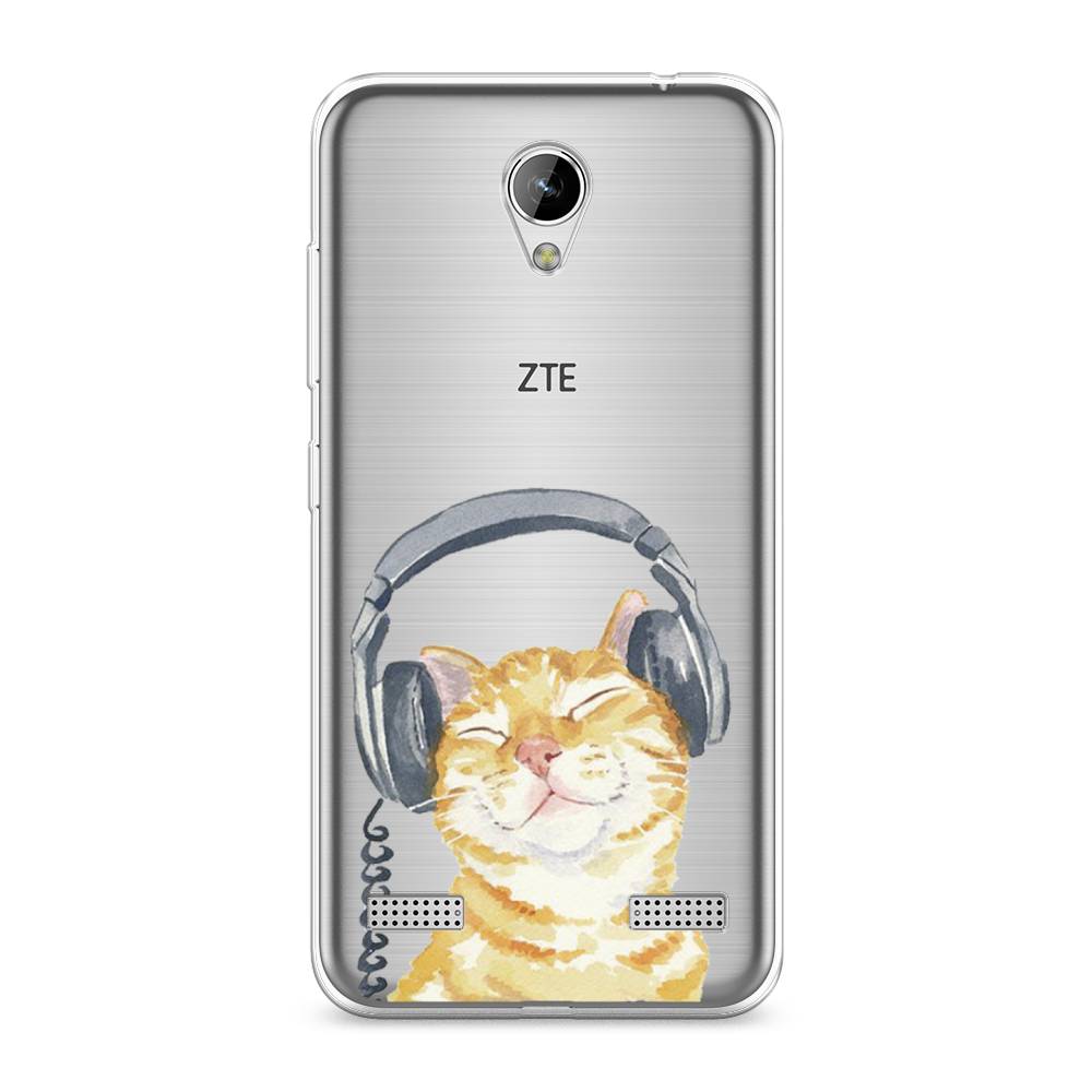 

Силиконовый чехол "Кот меломан" на ZTE Blade A520, Кот меломан