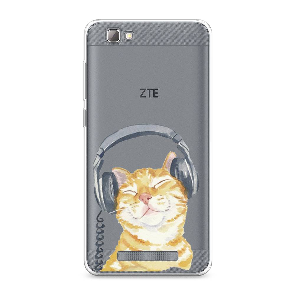 

Силиконовый чехол "Кот меломан" на ZTE Blade A610, Кот меломан