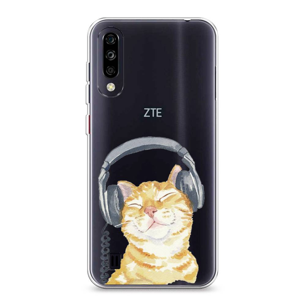 

Силиконовый чехол "Кот меломан" на ZTE Blade A7 (2020), Кот меломан