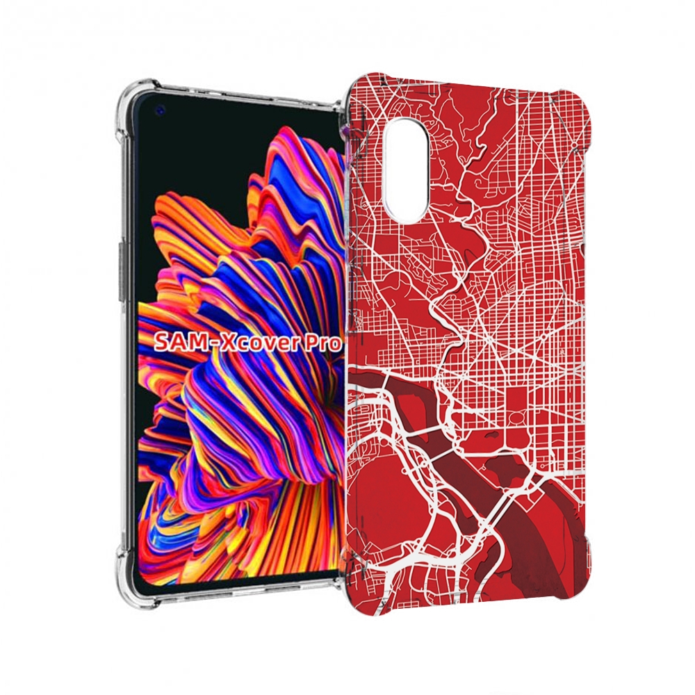 Чехол MyPads векторная-карта для Samsung Galaxy Xcover Pro 1
