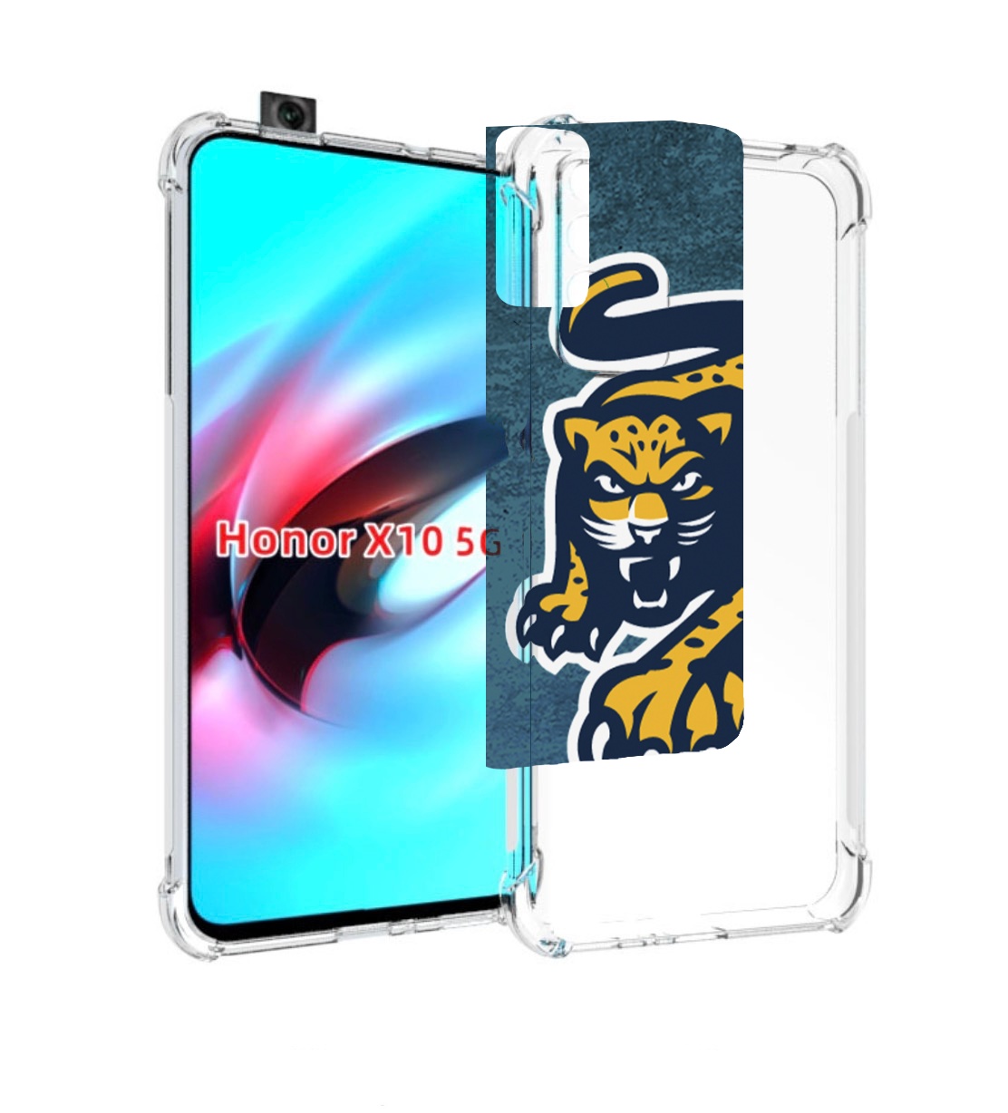 

Чехол MyPads хк сочи хоккеи для Honor X10, Прозрачный, Tocco