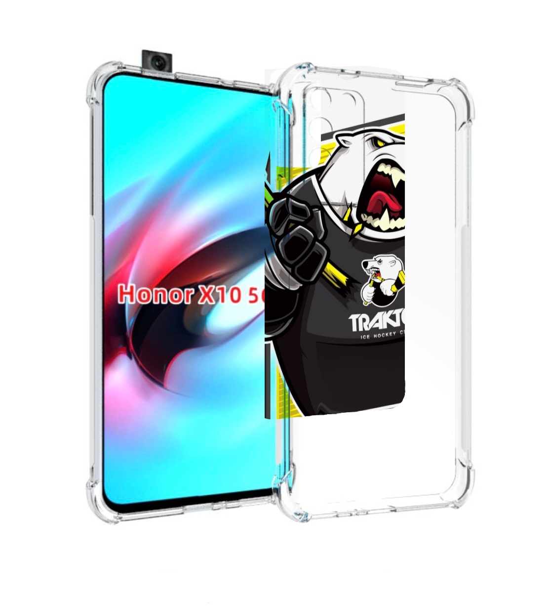 

Чехол MyPads хк трактор челябинск для Honor X10, Прозрачный, Tocco