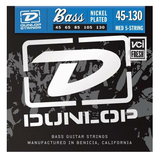 

Струны для 5-струнной бас-гитары Dunlop DBN45130 45-130, Dunlop (Данлоп)