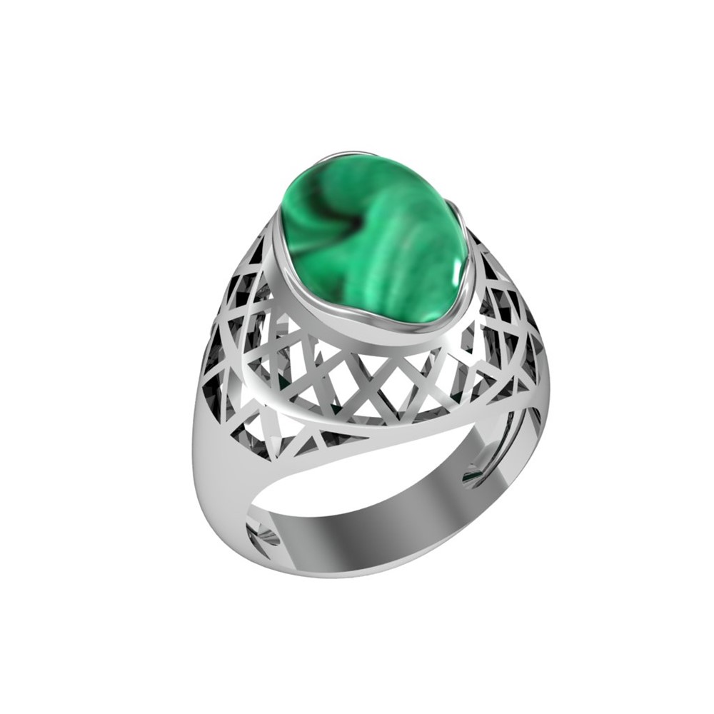 

Кольцо из серебра р. , ПРИВОЛЖСКИЙ ЮВЕЛИР 293778-ML, малахит, 293778-ML