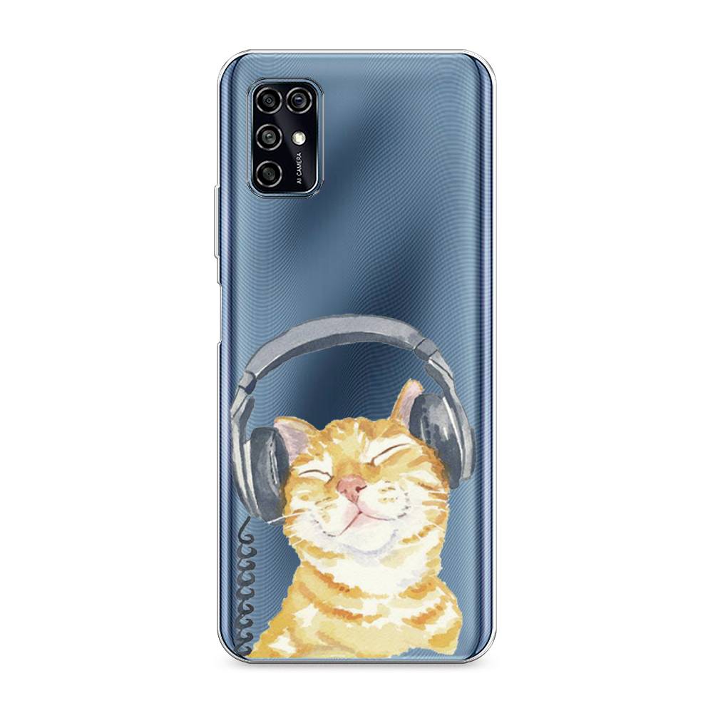 

Силиконовый чехол "Кот меломан" на ZTE Blade V2020 Smart, Кот меломан