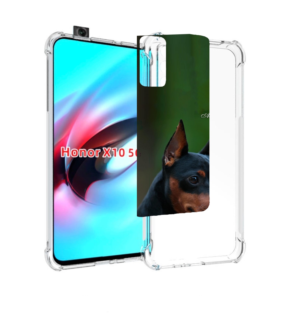

Чехол MyPads цвергпинчер черпинчер для Honor X10, Прозрачный, Tocco