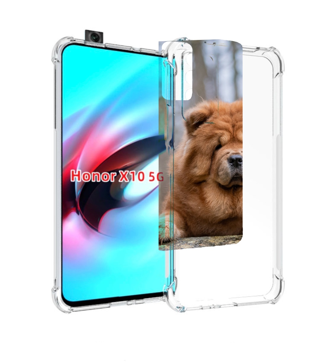 

Чехол MyPads чау чау для Honor X10, Прозрачный, Tocco