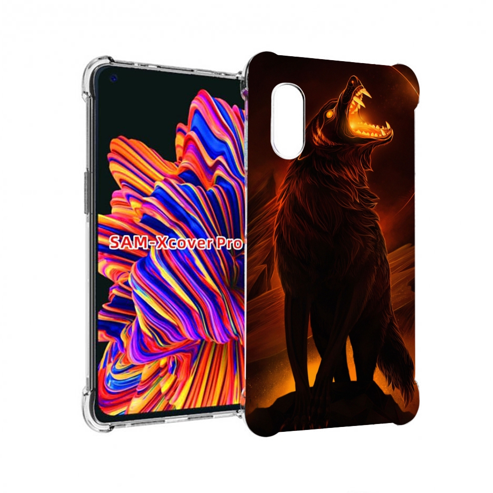 

Чехол MyPads волчара с огнем внутри для Samsung Galaxy Xcover Pro 1, Прозрачный, Tocco
