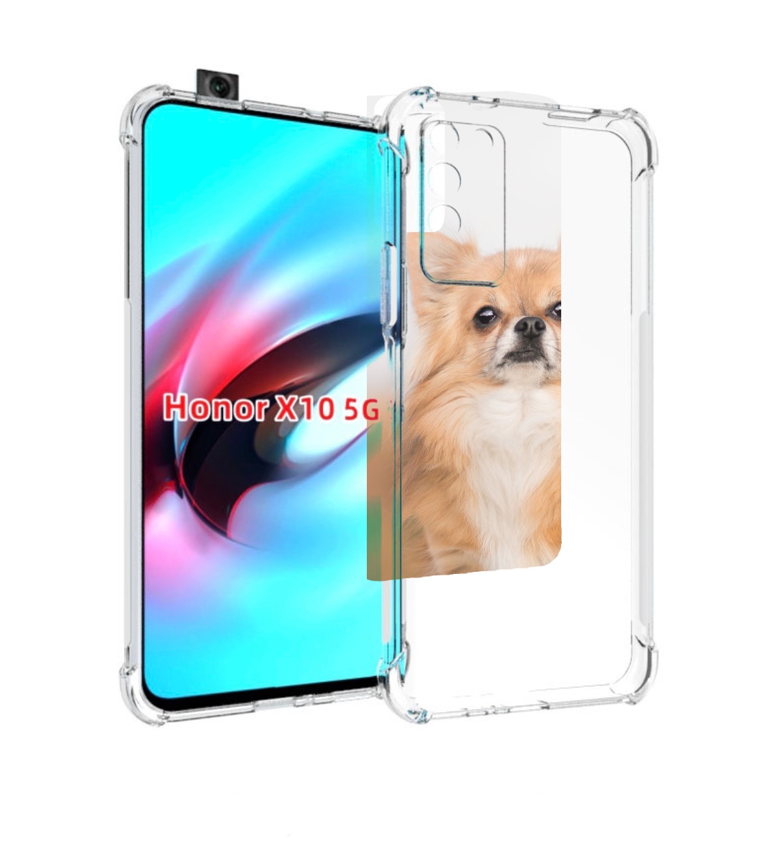 

Чехол MyPads чихуа хуа для Honor X10, Прозрачный, Tocco