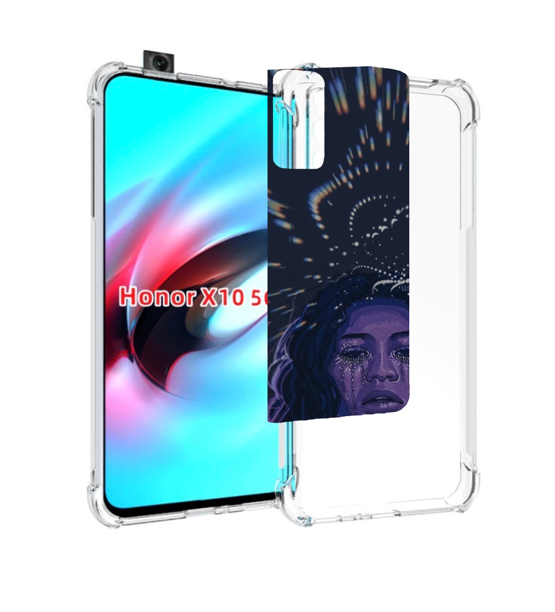 

Чехол MyPads чувствую себя непонятно женский для Honor X10, Прозрачный, Tocco