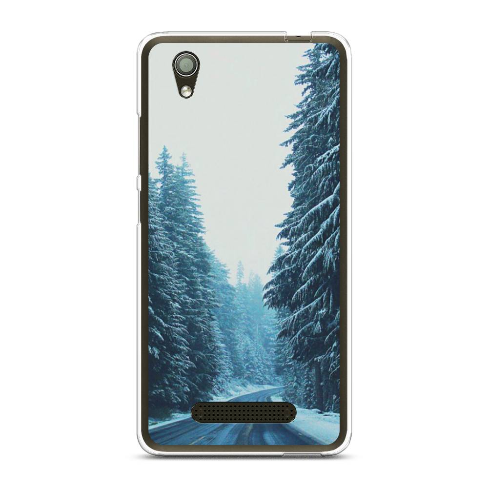 

Чехол на ZTE Blade X3 "Зима 9", Бежевый;голубой;черный, 130650-2