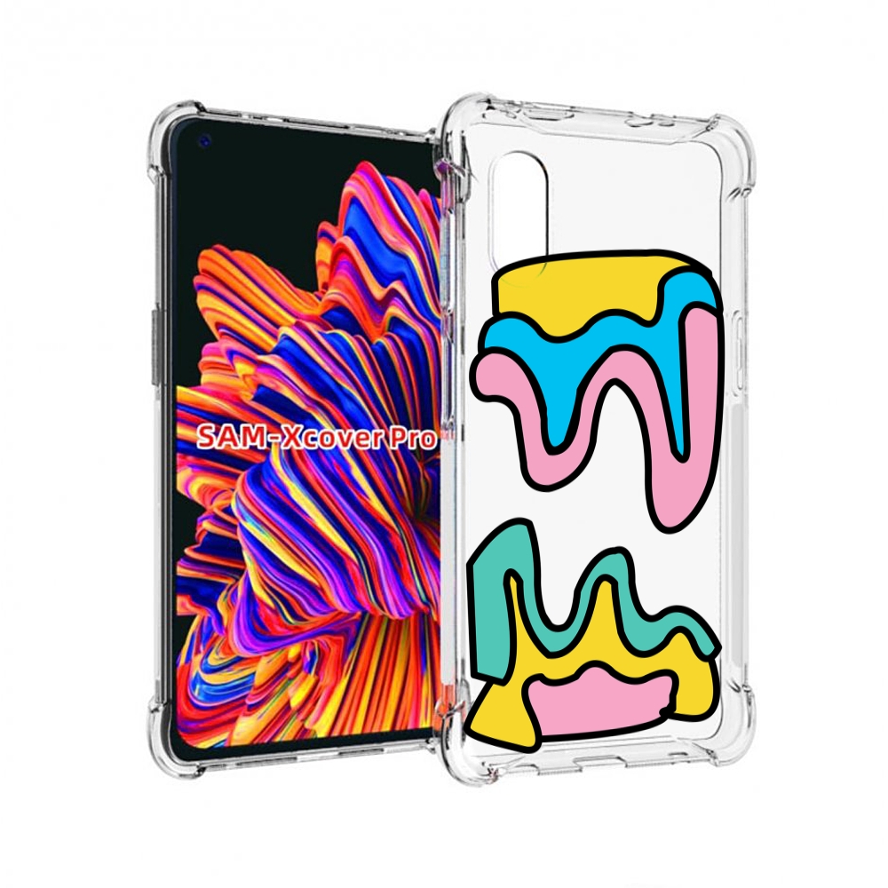 

Чехол MyPads вытекающая-абстракция для Samsung Galaxy Xcover Pro 1, Прозрачный, Tocco