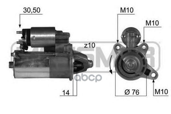 

Стартер ERA 12V 1,4 Kw 220364