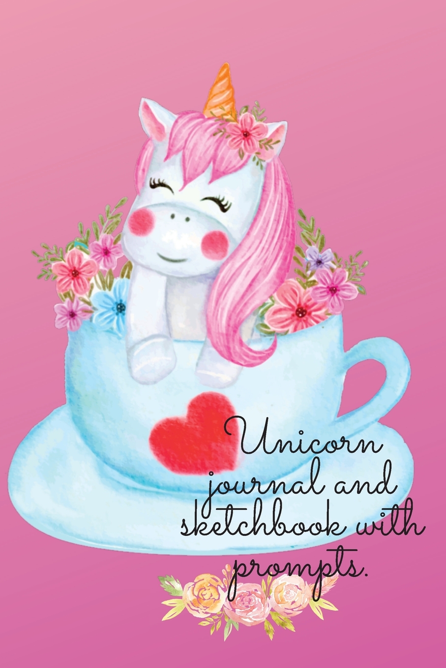 

Unicorn journal and sketchbook with prompts.