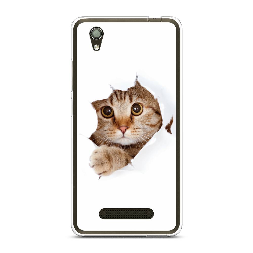 

Чехол на ZTE Blade X3 "Кот и бумага", Белый;коричневый, 130650-1