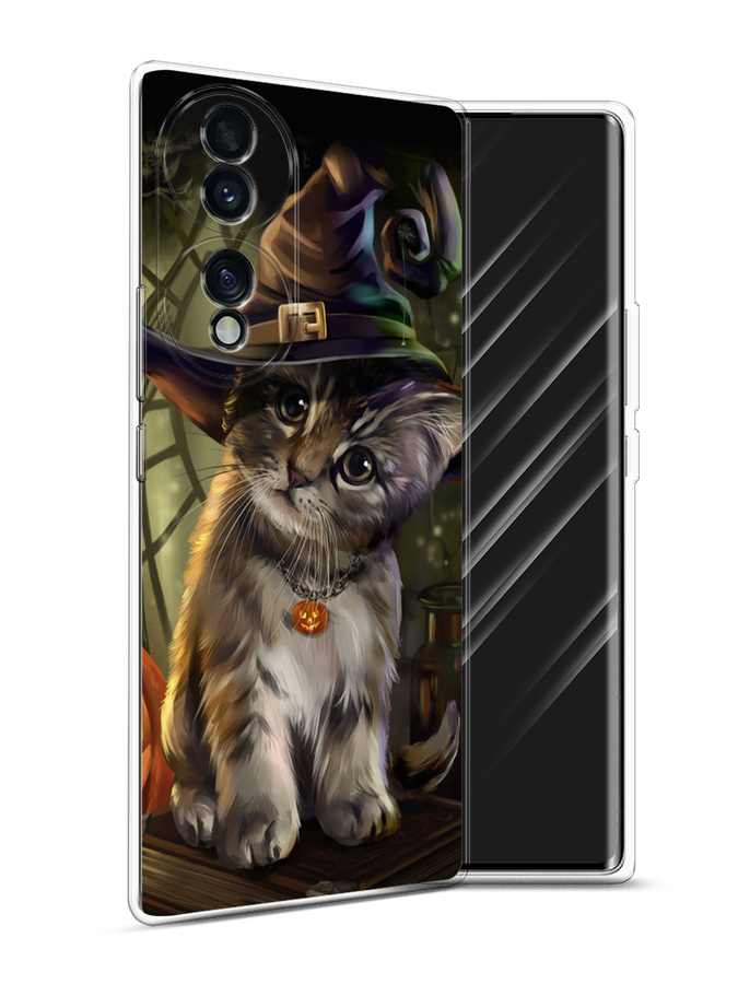

Чехол Awog на Honor 70 "Кот на Хэллоуин", Разноцветный, 6108250-2