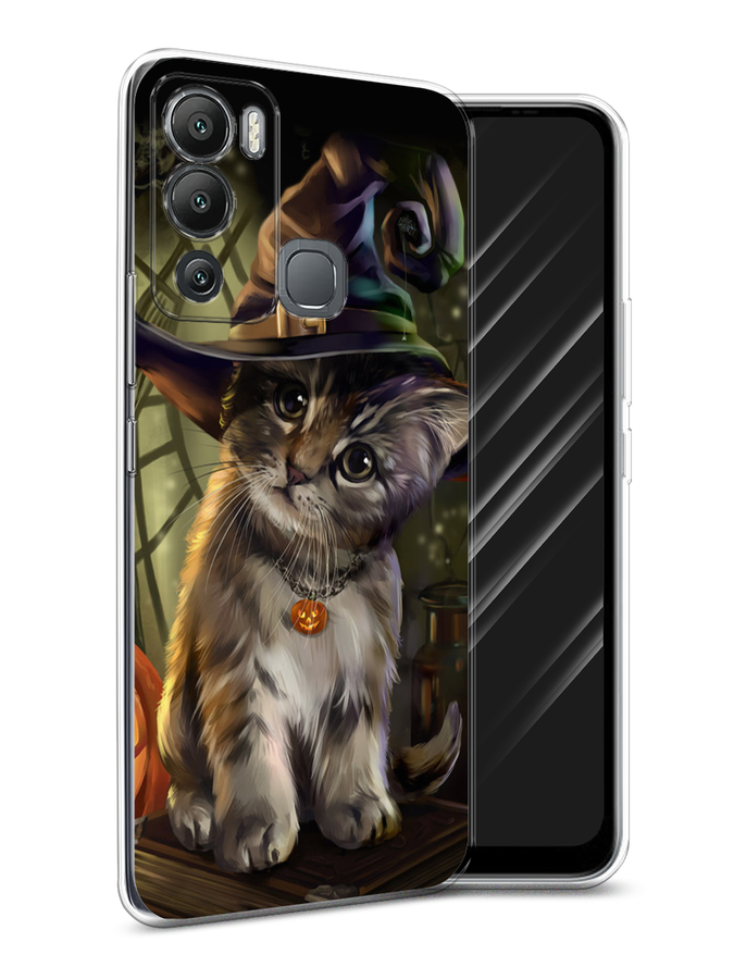 

Чехол Awog на Infinix Hot 12i "Кот на Хэллоуин", Разноцветный, 3101250-2
