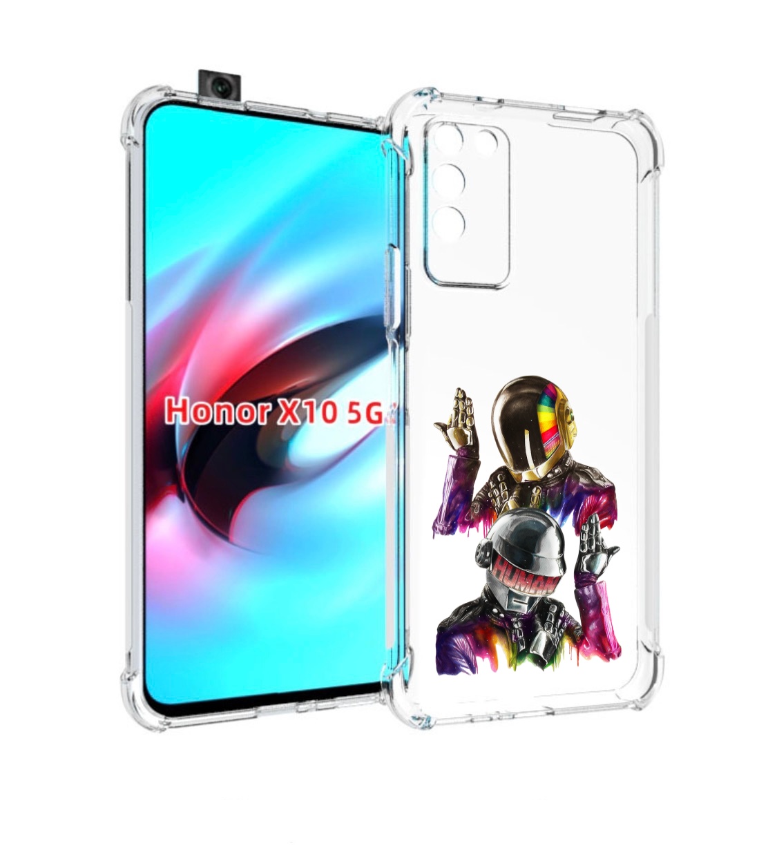 

Чехол MyPads диско космонавты для Honor X10, Прозрачный, Tocco