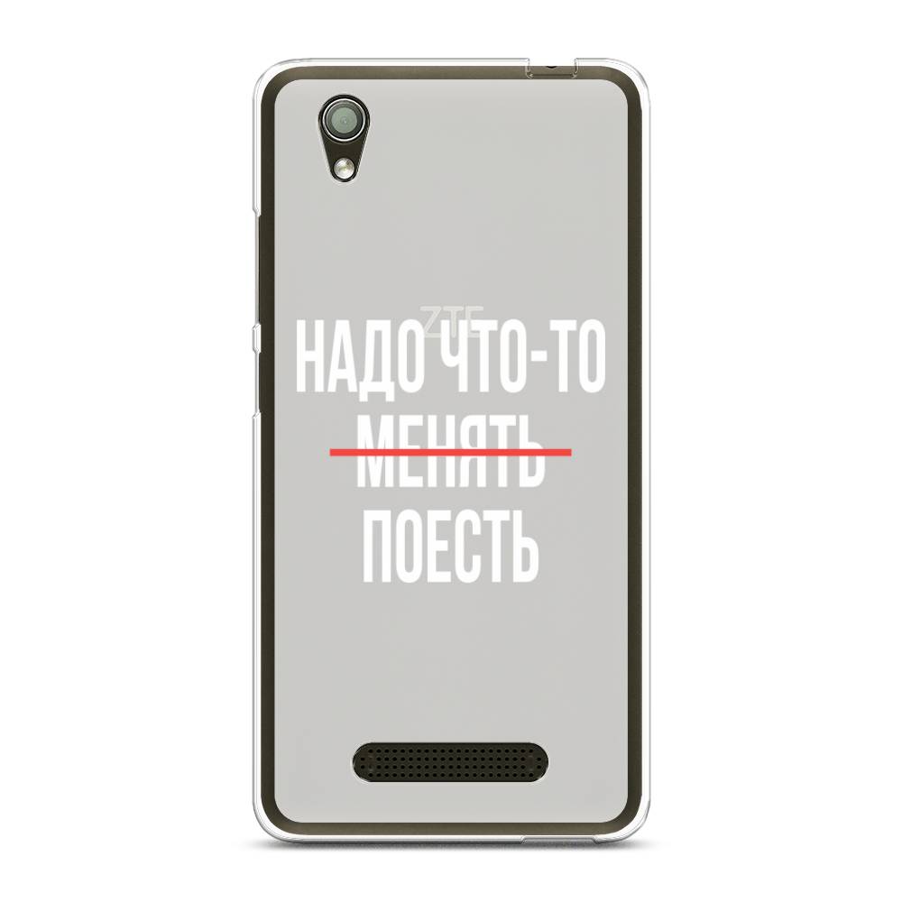 

Чехол на ZTE Blade X3 "Надо что-то поесть", Белый;красный, 130650-6