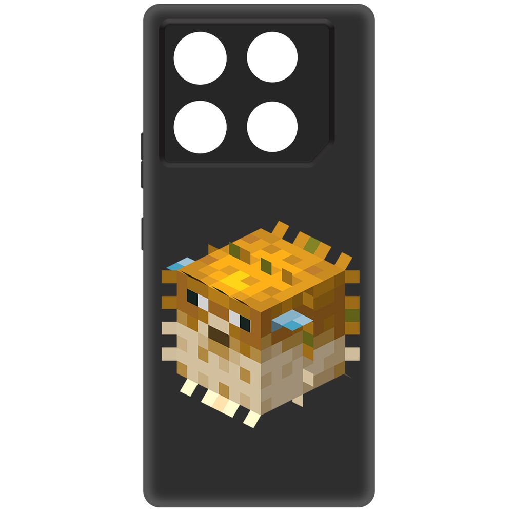 

Чехол-накладка Krutoff Soft Case Minecraft-Иглобрюх для INFINIX GT 20 Pro черный