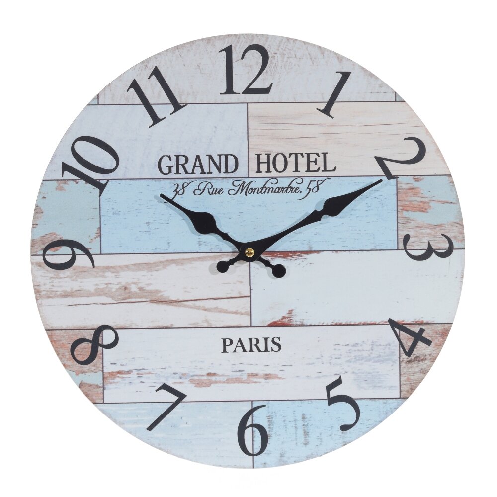 

Часы настенные интерьерные дерево ALAT Home Пляжный домик 34х2,5х34см 768170, пляжный домик