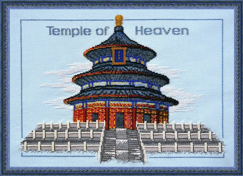 Набор для вышивания ОВЕН Храм Неба 38х28 см, арт.677