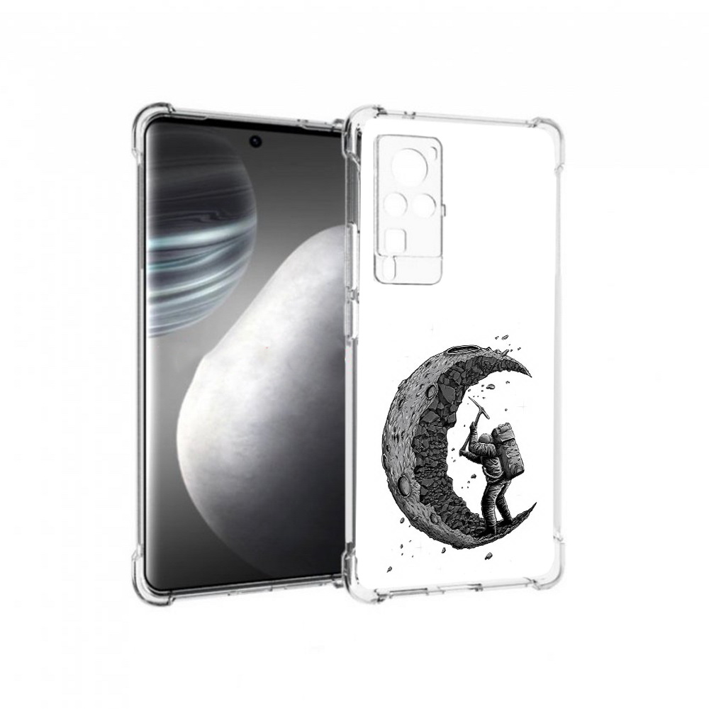 

Чехол MyPads Tocco для Vivo X60 pro камненная луна (PT226972.385.384), Прозрачный, Tocco