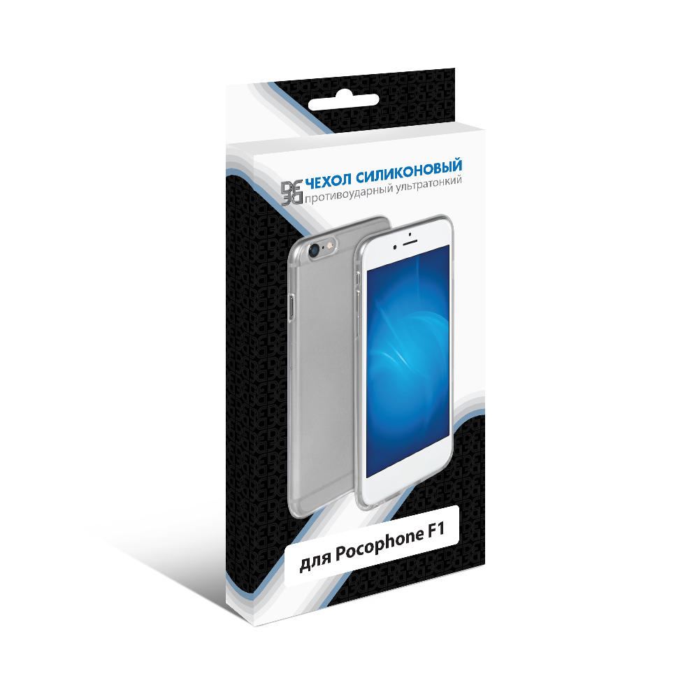 

Чехол для Pocophone F1, прозрачный, накладка, DF po-case01, po-case01