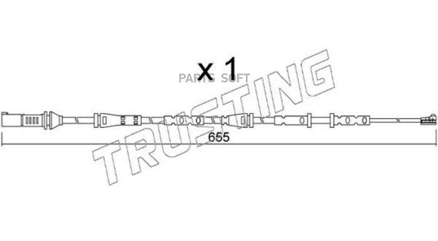 Датчик Износа Тормозных Колодок Trusting арт.SU378