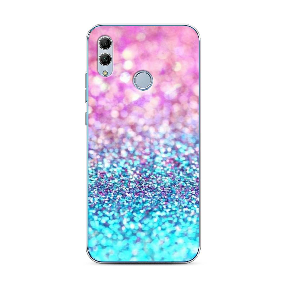 

Чехол Awog "Розово-голубые глиттеры рисунок" для Honor 10 Lite