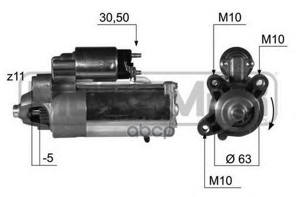 

Стартер 12V 2,2Kw Era 220375