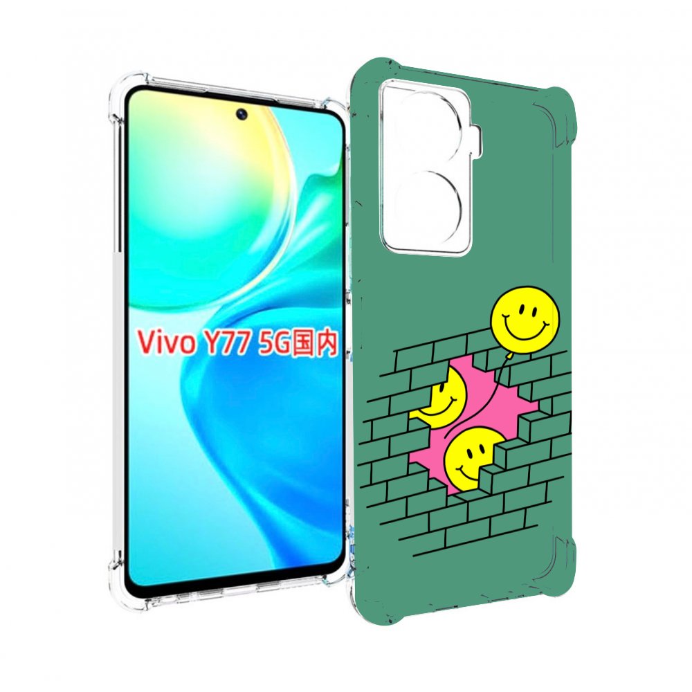 

Чехол MyPads шарики в стене для Vivo Y77 5G, Прозрачный, Tocco