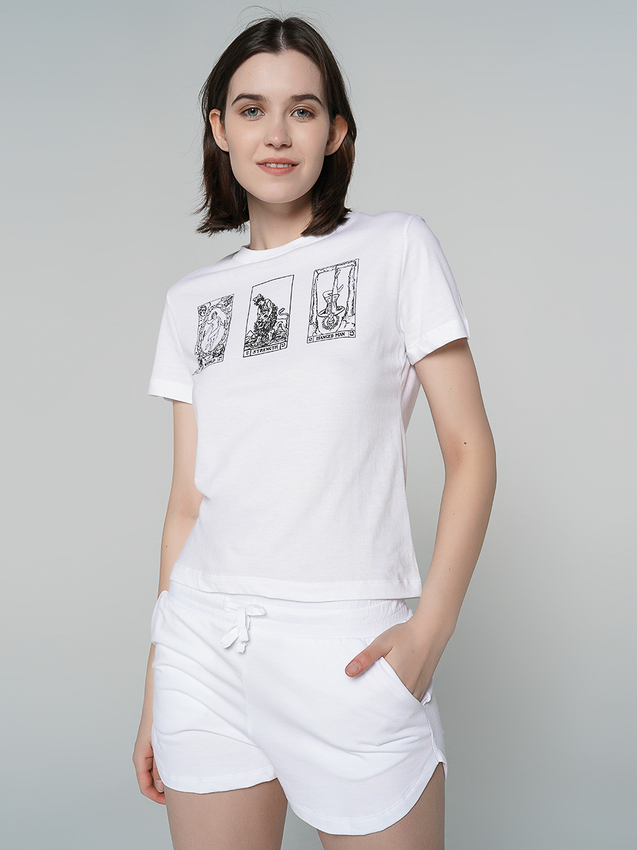 

Футболка женская ТВОЕ 80768 белая M, 80768