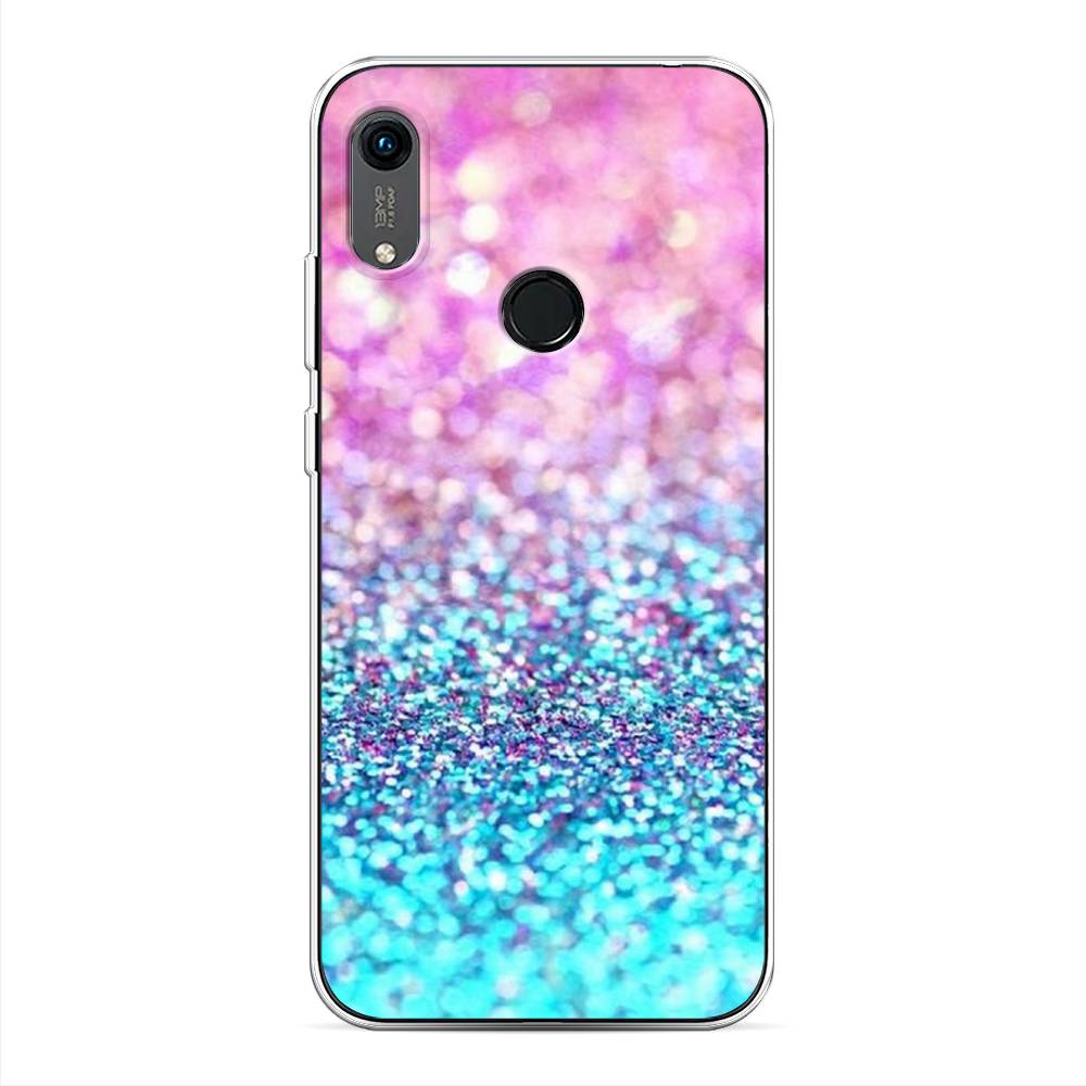 

Чехол Awog "Розово-голубые глиттеры рисунок" для Honor 8A (8A Pro/Prime)