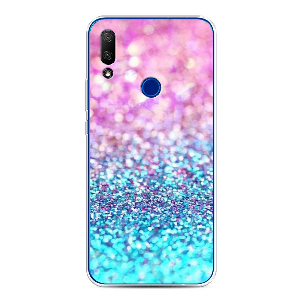 

Чехол Awog "Розово-голубые глиттеры рисунок" для Honor 9X