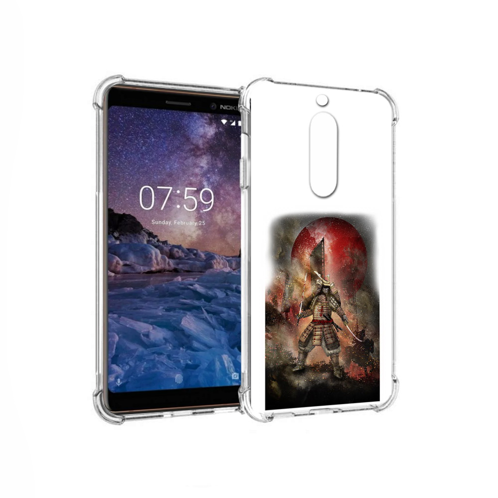 

Чехол MyPads Tocco для Nokia 7 китайскийвоин (PT95887.123.388), Прозрачный, Tocco