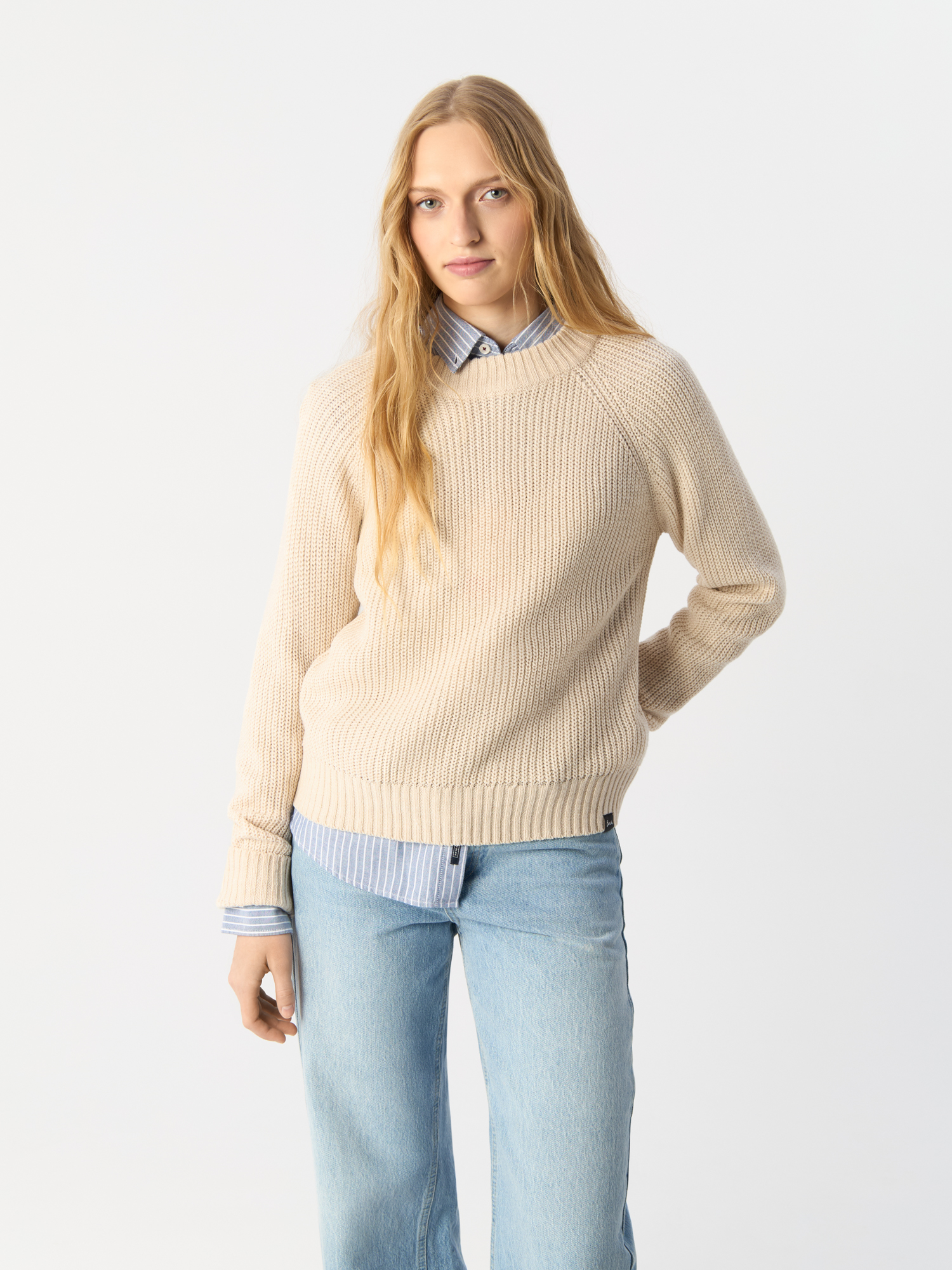 

Свитер женский Bench Knitwear Crew Georgiana OatmealL BN4F122184BS2ABL бежевый 10, Ladies Knitwear Crew Georgiana OatmealL