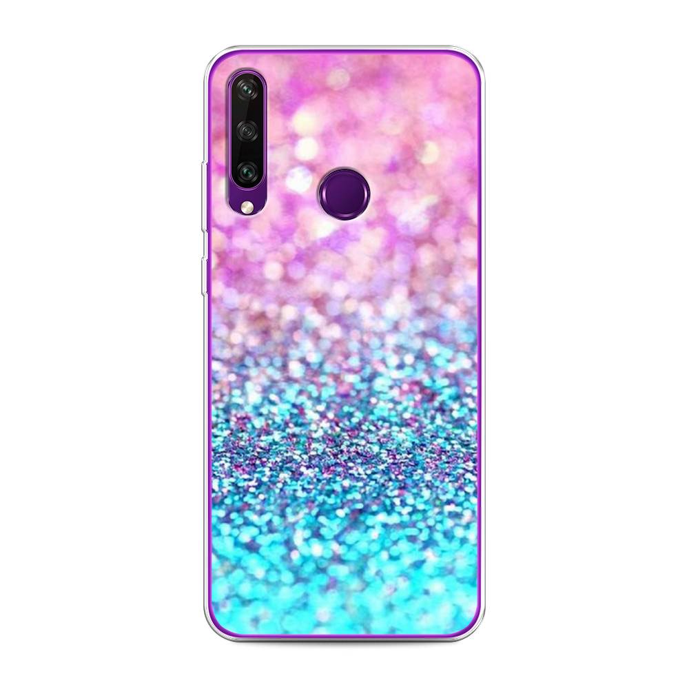 

Чехол Awog "Розово-голубые глиттеры рисунок" для Huawei Y6p