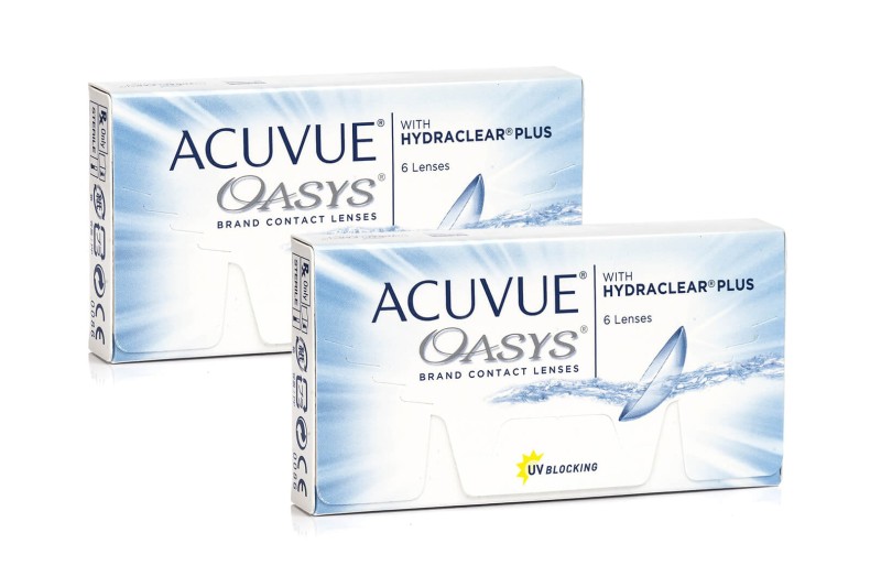

Контактные линзы ACUVUE OASYS with Hydraclear Plus, 2 упаковки по 6 линз, -7,50 R 8,4, Acuvue Oasys with Hydraclear Plus