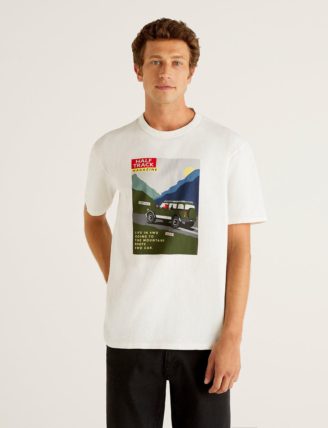 фото Футболка мужская united colors of benetton 21a_3f42j1ai8 белая 2xl