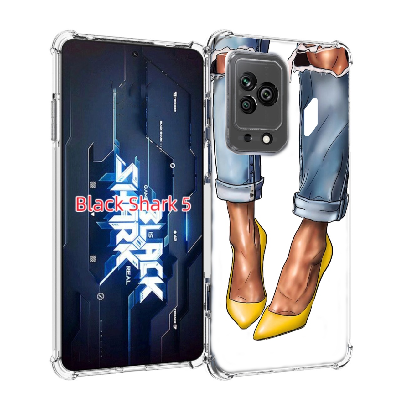 

Чехол MyPads Красивые-туфли для Xiaomi Black Shark 5, Прозрачный, Tocco