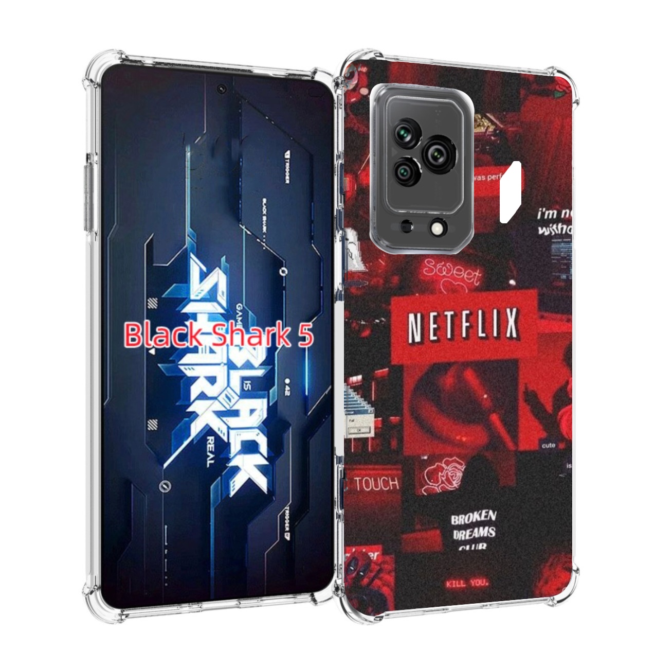 

Чехол MyPads Красные-проекты для Xiaomi Black Shark 5, Прозрачный, Tocco