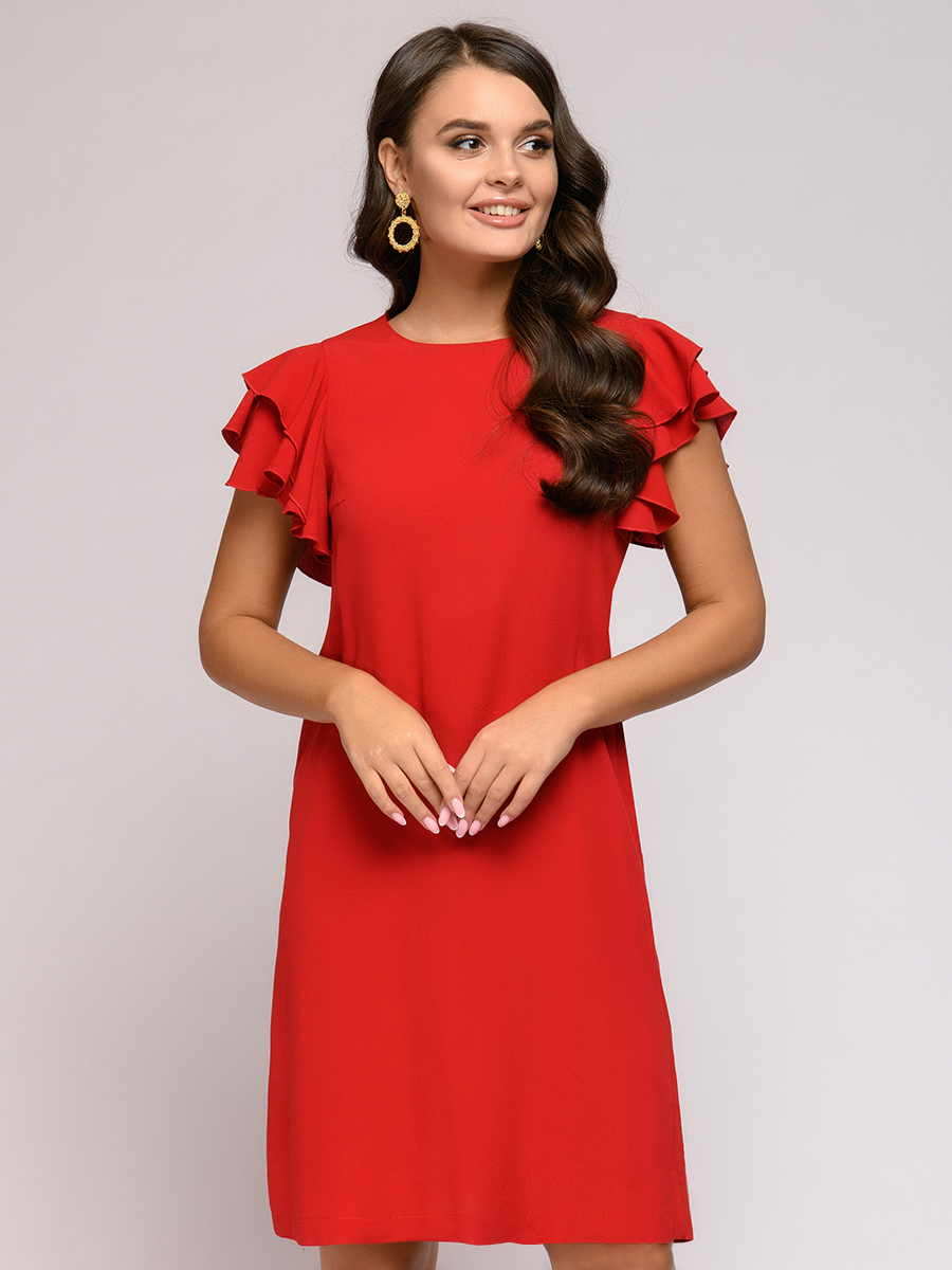 фото Платье женское 1001dress 0112001-01114 красное 42 ru