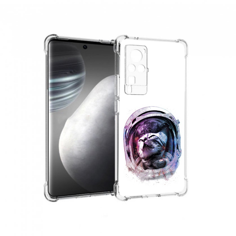 

Чехол MyPads Tocco для Vivo X60 pro кот в шлеме (PT226972.385.396), Прозрачный, Tocco