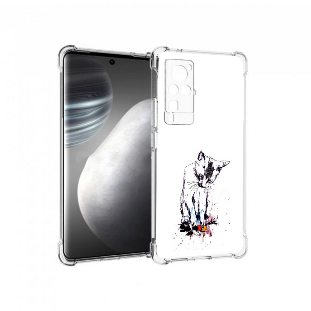 

Чехол MyPads Tocco для Vivo X60 pro кот и микки (PT226972.385.399), Прозрачный, Tocco