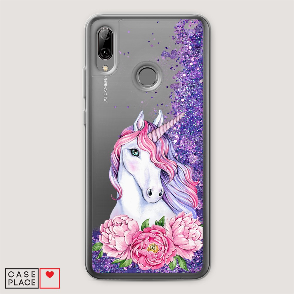 

Чехол Awog на Huawei P Smart 2019/Honor 10 Lite "Единорог с пионами", Разноцветный, 67292-1