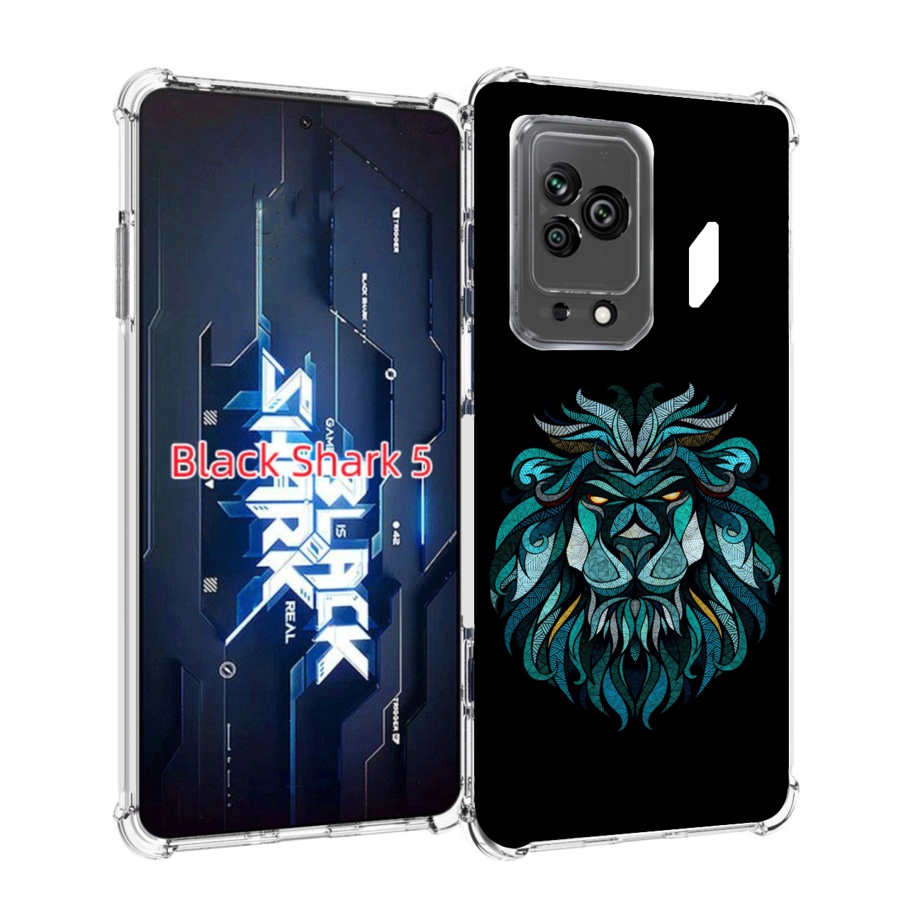 

Чехол MyPads Лев-красивый-зеленый для Xiaomi Black Shark 5, Прозрачный, Tocco