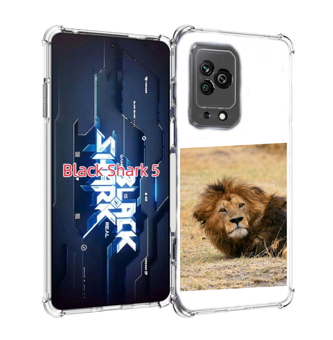 

Чехол MyPads Лев-лежит мужской для Xiaomi Black Shark 5, Прозрачный, Tocco